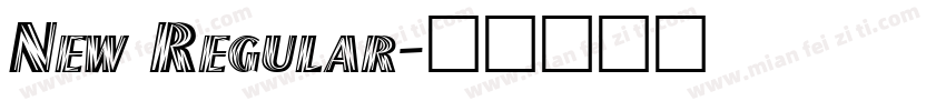 New Regular字体转换